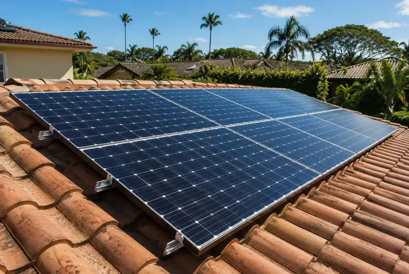 Installation de panneaux solaires à la Noë-Blanche